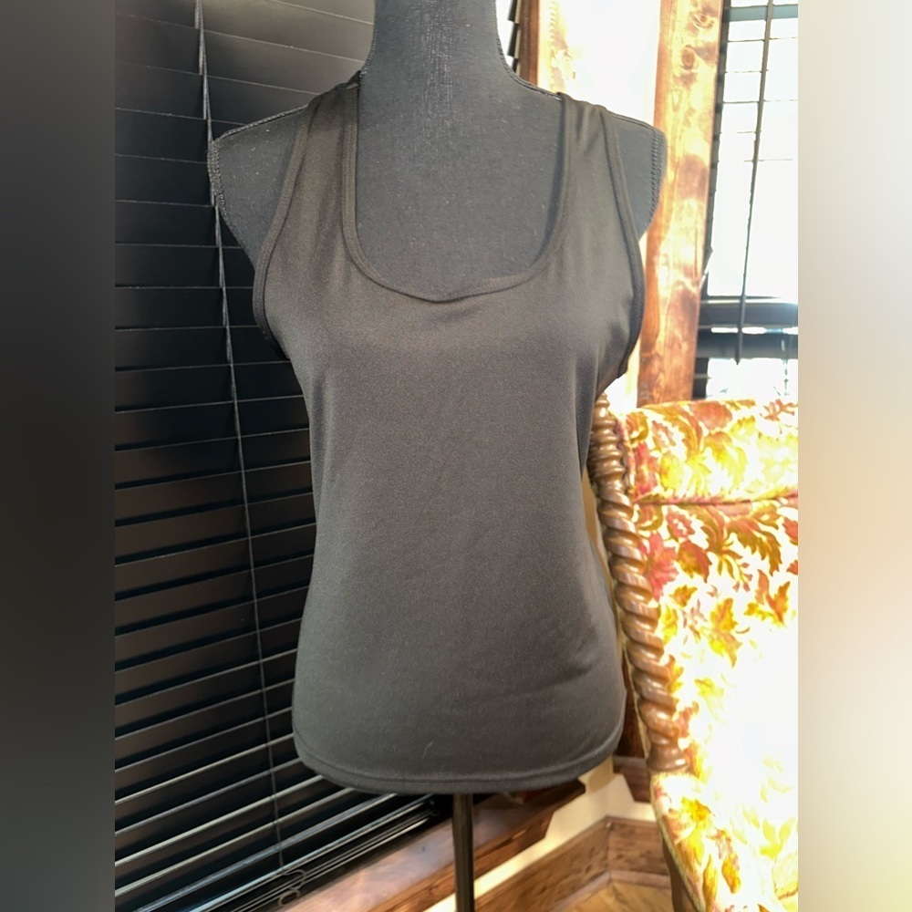 Pop Fit Workout Tank Top Womens Racerback Black Large
